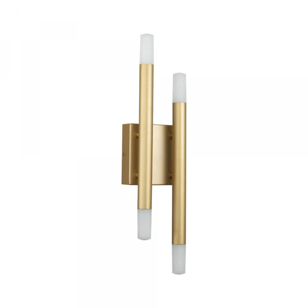 ARANDELA MANACA DOURADO E BRANCO (C)12CM (L)7CM (A)47CM 4X3W 3000K 720LM - BD004