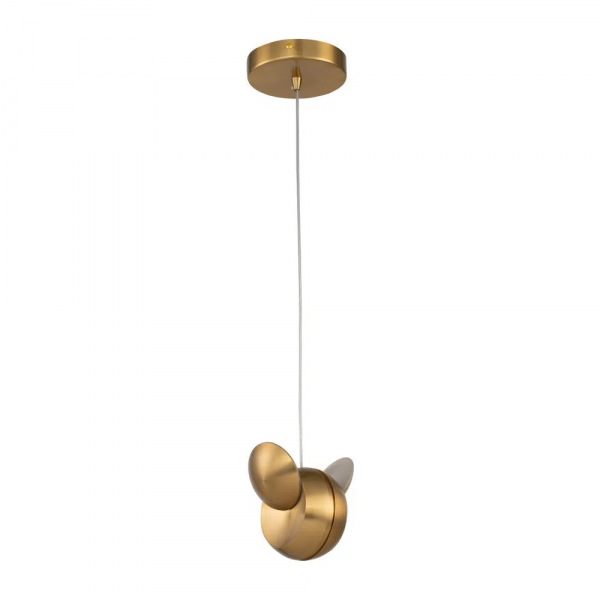 PENDENTE PAPILLON DOURADO E BRANCO (D)12CM (A)12CM 2X3W 3000K - EG001
