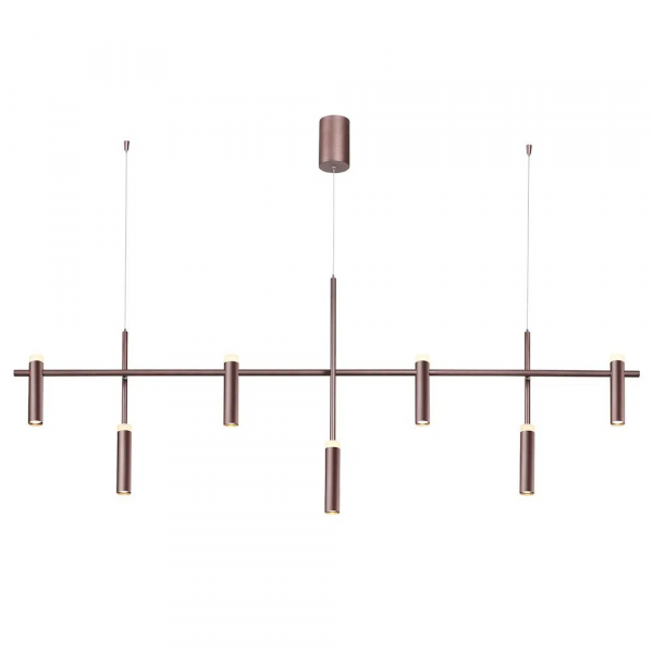PENDENTE ARCHI BRONZE (C)174CM (L)16CM (A)70CM 7X7W 3000K 3640LM - CD001M