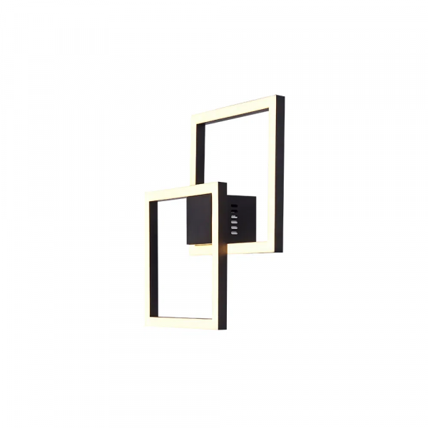 ARANDELA / PLAFON TEC PRETO (C)41CM (L)41CM (A)4CM 1X45W 3000K 2450LM - GD010B