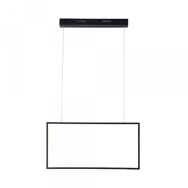 PENDENTE TEC PRETO (C)30CM (L)60CM (A)2CM 1X32W 3000K 1810LM - GD016B