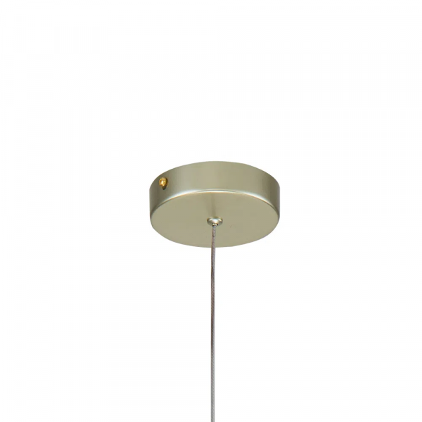 PENDENTE LUDIQUE DOURADO E TRANSPARENTE E BRANCO (D)10CM (A)6CM 1X5W 3000K - EG006 - 1