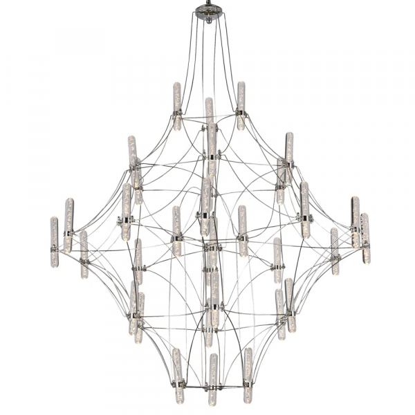 PENDENTE JUN D 78CM X 102CM 33 X LED 0.8W CROMADO E BRANCO FOSCO - JJ004 - 3