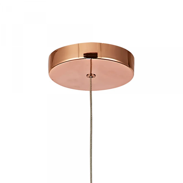 PENDENTE OTTO COBRE E TRANSPARENTE (D)19CM (A)11CM 1X9W 3000K 450LM - JO006E - 2