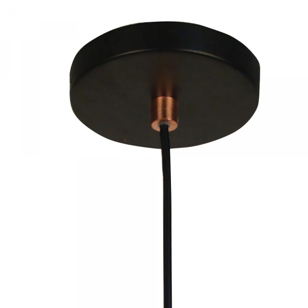 PENDENTE CAGE D 15CM X 20CM 1XE27 127V / 220V COBRE E PRETO - JY009 - 3