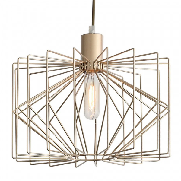 PENDENTE KUHI D 32CM X 28.5CM 1XE27 127V / 220V DOURADO - MD001G - 2