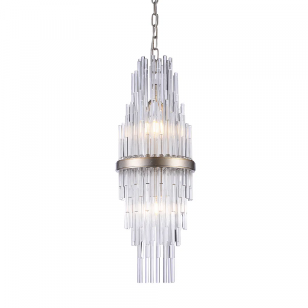 PENDENTE SANSA DOURADO E TRANSPARENTE (D)20.5CM (A)55CM 2XE14 80W - MR007 - 3