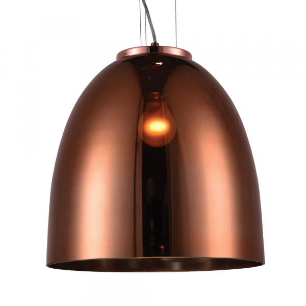 PENDENTE SONG D 30CM X 34CM 1XE27 127V / 220V COBRE - OD019B - 2