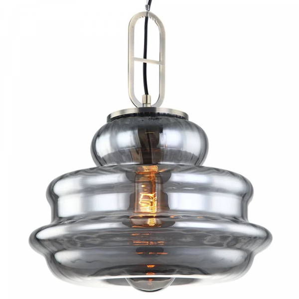 PENDENTE BANGKOK D 32CM X 37.7CM 1XE27 127V / 220V BRANCO E FUME - OP062S - 3