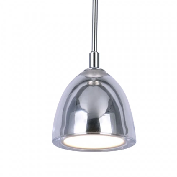 PENDENTE OBI D 11CM X 10CM 1XG9 127V / 220V CROMADO E TRANSP - PD008C - 2