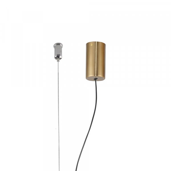 PENDENTE LAMPE BRONZE E TRANSPARENTE (C)65CM (L)7.35CM (A)7.35CM 1X23W 3000K 1150LM - HC001S - 4