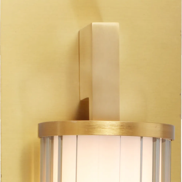 ARANDELA LAMPE BRONZE E TRANSPARENTE (C)38CM (L)10.5CM (A)11.5CM 1X8W 3000K - HC003 - 2