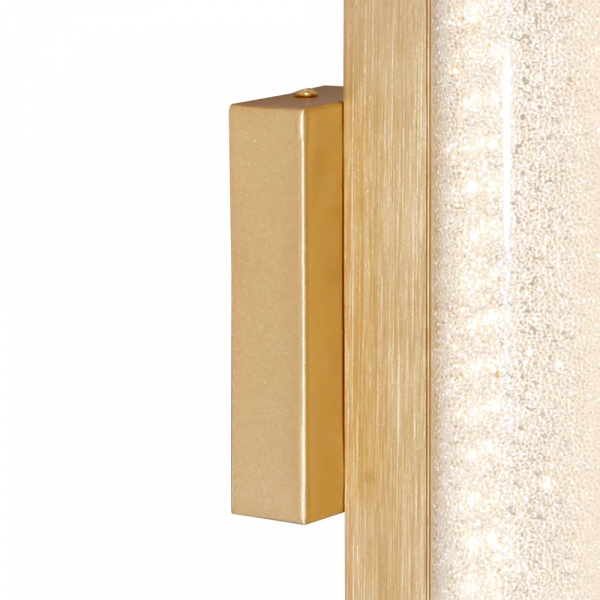 ARANDELA GLITTER DOURADO E TRANSPARENTE (C)35CM (L)12CM (A)17.5CM 1X8W 3000 - HC008 - 2