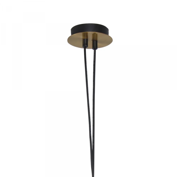 PENDENTE LAMPARINA DOURADO E TRANSPARENTE (C)31.5CM (L)20.3CM (A)20.3CM 1XE - HC013 - 2