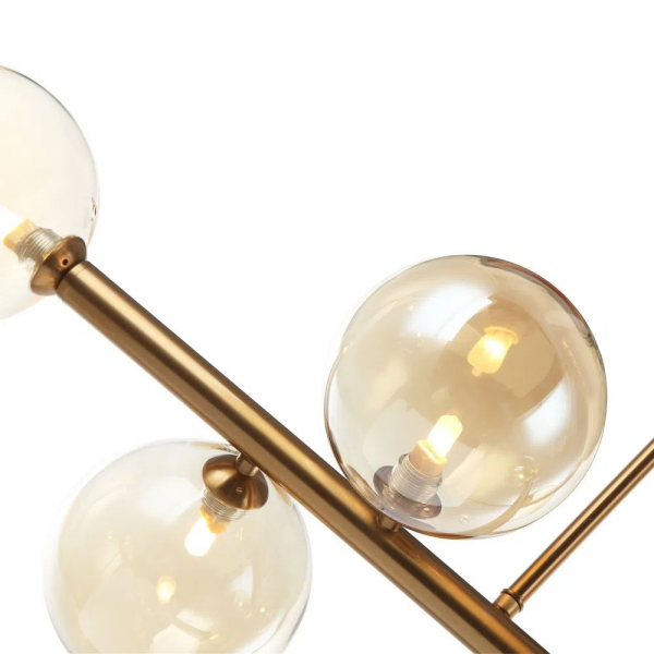 PENDENTE ABAPORU BRONZE E CHAMPAGNE (C)31CM (L)95CM (A)28CM 6XG9 150W - HL003G - 2