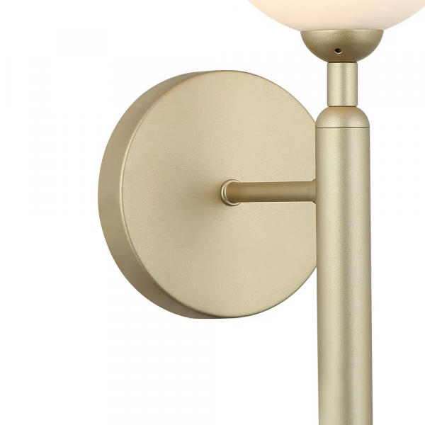 ARANDELA ABAPORU DOURADO E BRANCO (C)16CM (L)12CM (A)32CM 1XG9 25W - HL014 - 4