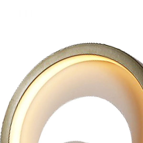 ARANDELA / PLAFON LOOP BRANCO E DOURADO (D)22CM (L)5,2CM 1X10W 3000K 330LM LED - 4