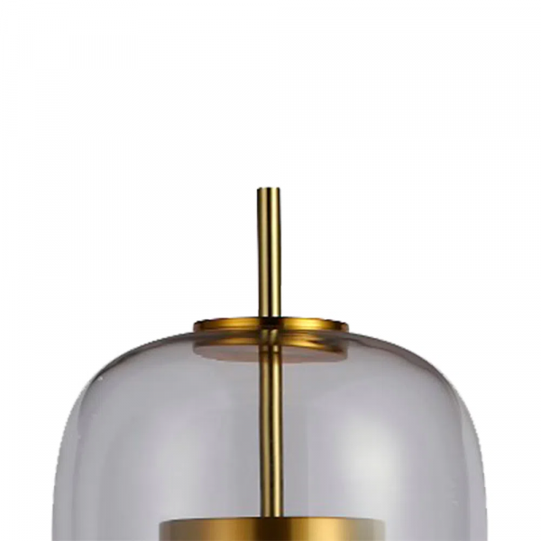 ABAJUR MIA DOURADO E TRANSPARENTE (D)26CM (A)56CM 1X1W 3000K 300LM LED - 3