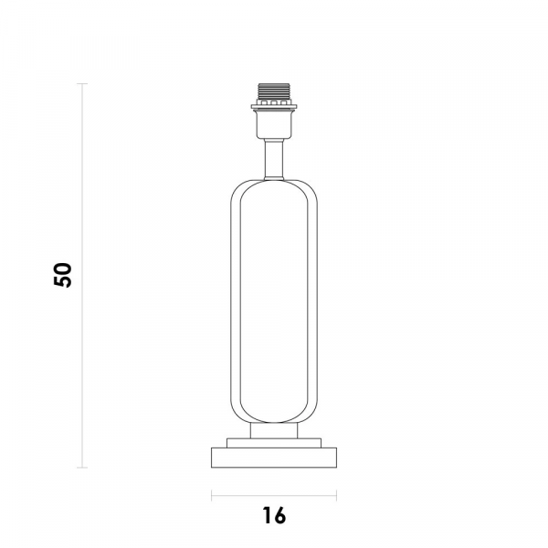 BASE PARA ABAJUR PIETÁ BRANCO E DOURADO (C)16CM (L)1CM (A)5CM 1X40W E27 - BASE PARA ABAJUR PIETÁ BRANCO E DOURADO (C)16CM (L)1CM (A)5CM 1X40W E27 - 1