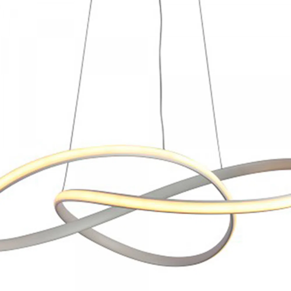 PENDENTE ATOM BRANCO (D)63CM (A)15CM 1X36W 3000K 1188LM LED - 2