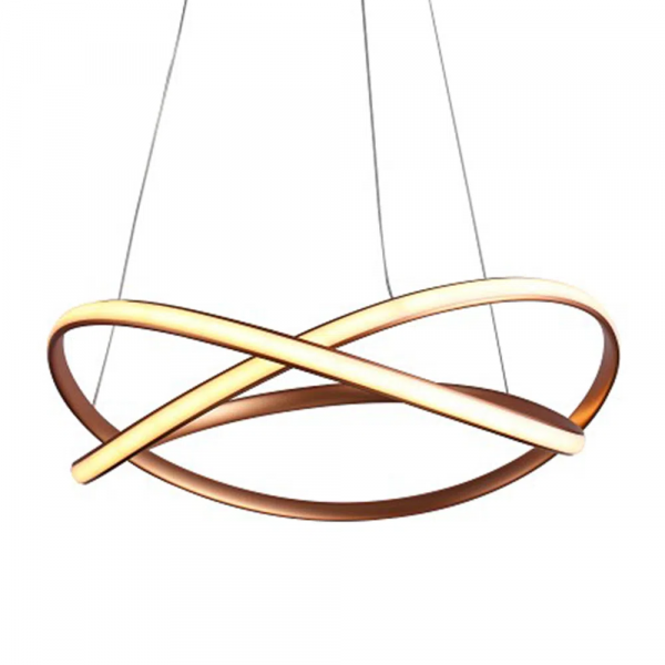 PENDENTE NODO ROSE GOLD (D)50CM (A)15CM 1X36W 3000K 1188LM LED - 3
