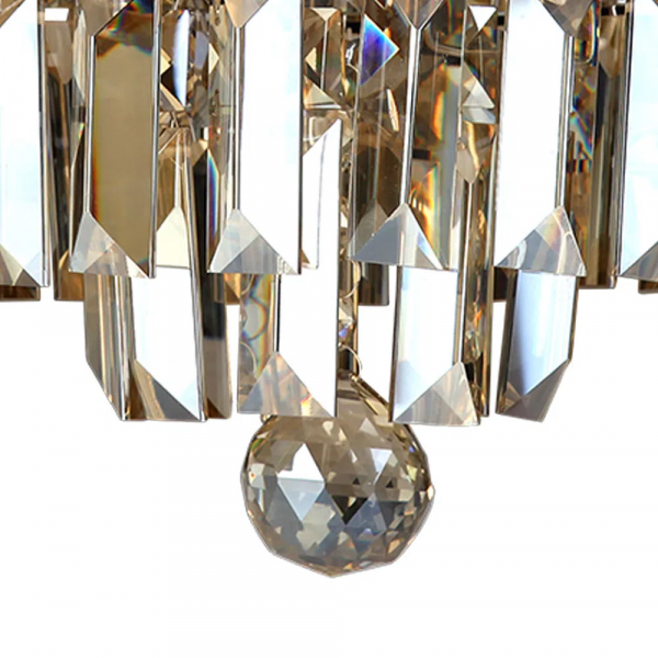 PENDENTE KRI CROMADO E AMBAR (D)18CM (A)21CM 1XG9 40W - HU2105A - 1