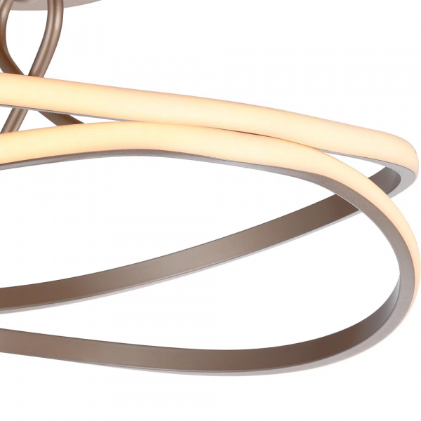 PLAFON DE SOBREPOR FITA DOURADO (D)46CM (A)28.5CM 1X36W 3000K 1800LM - BB019 - 1