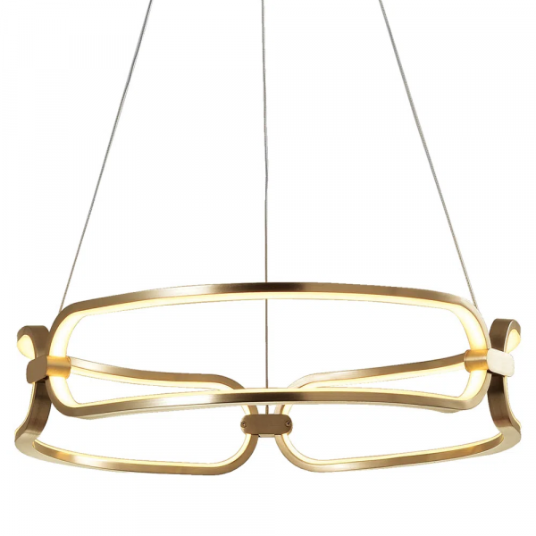 PENDENTE LUMINA DOURADO (D)45CM (A)9.5CM 1X37W 3000K 1850LM - BB006G - 1