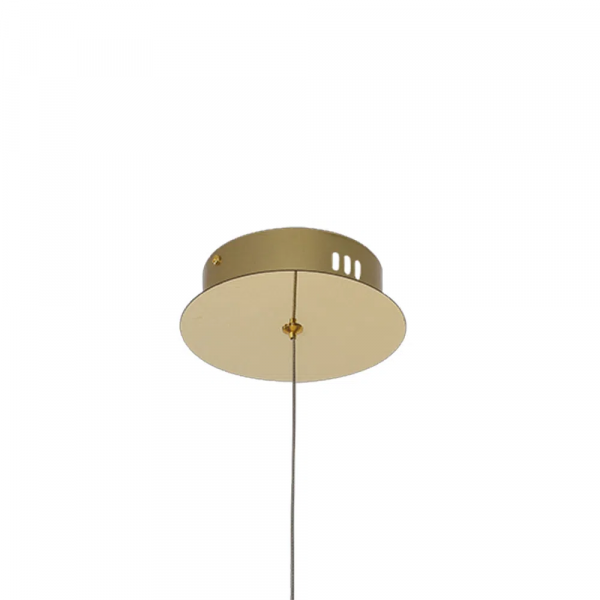 PENDENTE ONDA DOURADO E TRANSPARENTE (C)14.8CM (L)7CM (A)22CM 1X2.5W 3000K 125LM - OC008S - 1