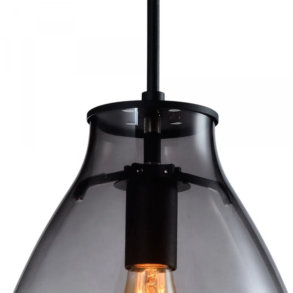 PENDENTE CAJU PRETO E CROMADO (D)23CM (A)30CM 1XE14 40W - RZ001ESB - 3