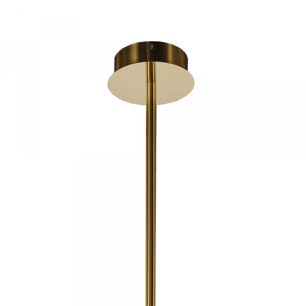 PENDENTE PÉTRA DOURADO E TRANSPARENTE (D)54CM (A)31CM 3X6W 3000K 900LM - OC009 - 1