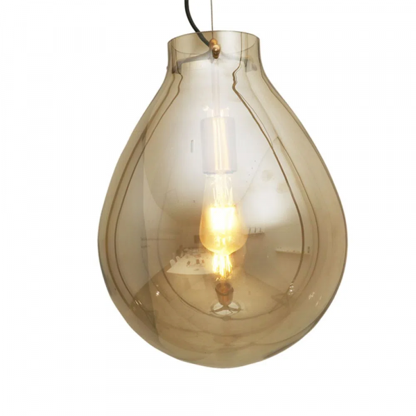 PENDENTE CAJU BRONZE E CONHAQUE (D)40CM (A)52CM 1XE27 40W - RZ001L - 1