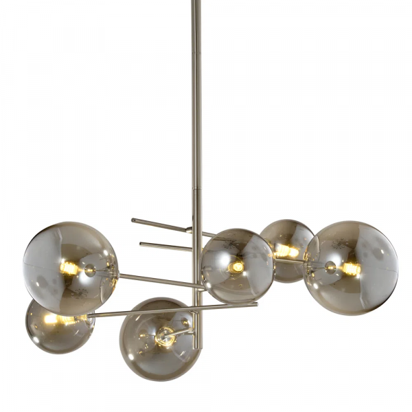 PENDENTE RIO NICKEL E FUME (D)84CM (A)90CM 6XG9 150W - RZ002 - 3