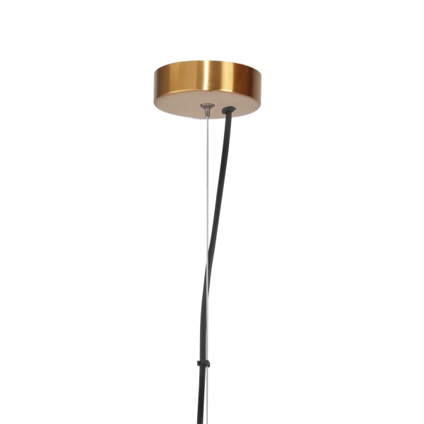 PENDENTE TRU DOURADO E BRANCO (D)24CM (A)45.5CM 1X30W 3000K 1500LM - HC005 - 1