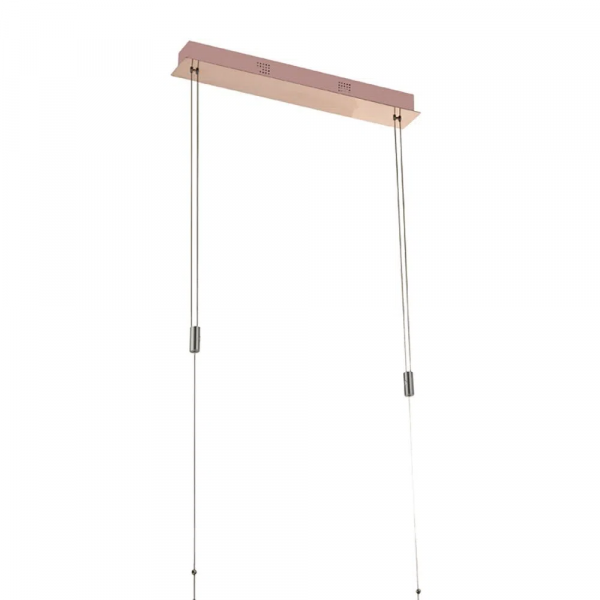 PENDENTE VOILE ROSE GOLD (C)120CM (L)2.5CM (A)18CM 1X33,6W 3000K 1680LM - BB003 - 1