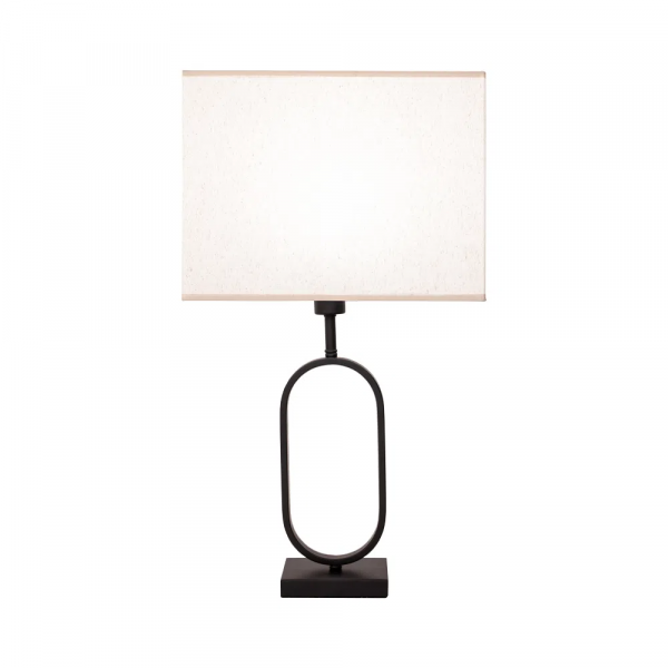 BASE PARA ABAJUR ARCO PRETO (C)10CM (L)15CM (A)45CM 1XE27 40W - GL018B - 1