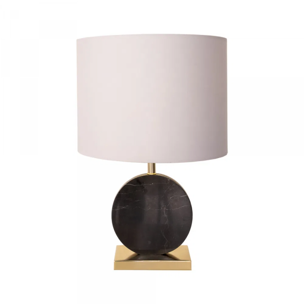 BASE PARA ABAJUR BIAGIO DOURADO E PRETO (D)22CM (L)12CM (A)37CM 1XE27 40W - GL016BG - 1