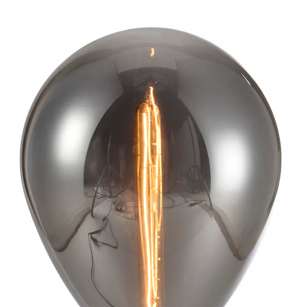 ABAJUR CAJU PRETO E CROMADO (D)30CM (A)58CM 1XE27 40W - RZ003 - 4