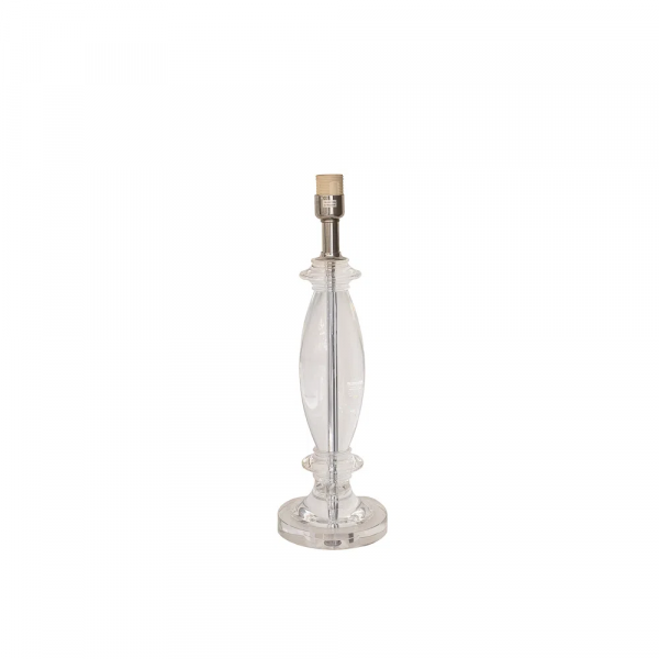 BASE PARA ABAJUR SCENT CROMADO E TRANSPARENTE (D)16CM (A)53CM 1XE27 40W - XL1339 - 1