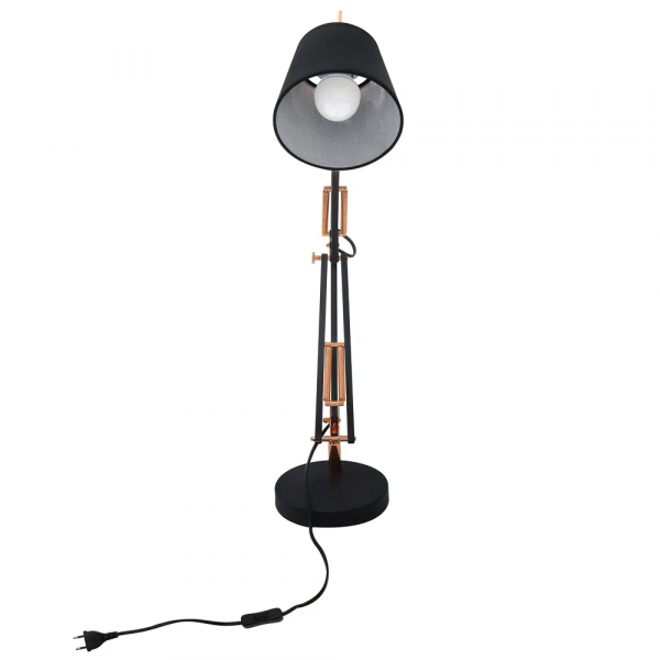 ABAJUR SCOPE COBRE E PRETO (D)15CM (A)72CM 1XE27 40W - ABAJUR SCOPE COBRE E PRETO (D)15CM (A)72CM 1XE27 40W - 1