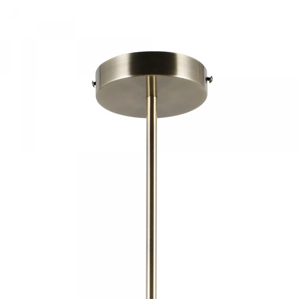 PENDENTE PETIT POA DOURADO E BRANCO (D)31CM (A)140CM 6XE27 BOLINHA 30W - SQ004 - 1