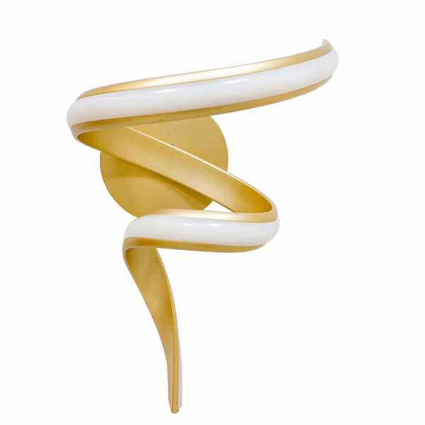 ARANDELA FLUIRE DOURADO (C)20CM (L)30CM (A)40CM 1X12W 3000K 720LM - ARANDELA FLUIRE DOURADO (C)20CM (L)30CM (A)40CM 1X12W 3000K 720LM - 3