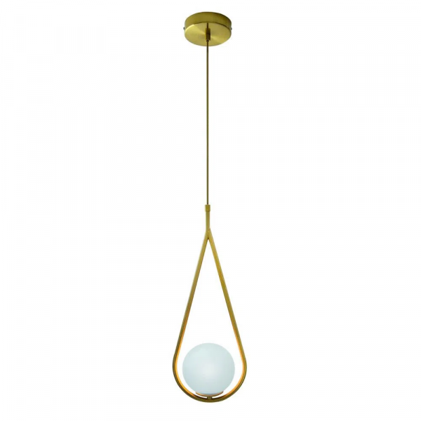 PENDENTE PINGO BRONZE E BRANCO (D)18CM (A)49CM 1XG9 25W - TR001 - 1