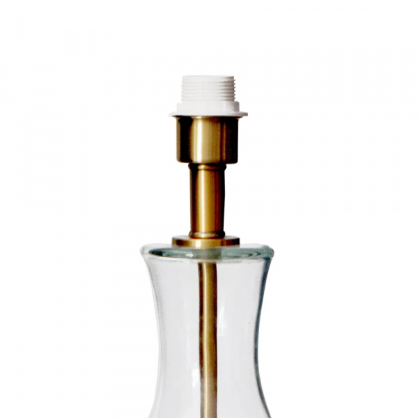 BASE PARA ABAJUR VENETO DOURADO E TRANSPARENTE (D)20CM (A)54.7CM 1XE27 40W - WR002 - 3