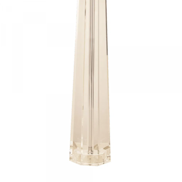 BASE PARA ABAJUR CLASSIC CROMADO E TRANSPARENTE (D)9CM (A)45CM 1XE27 40W - XL1151 - 1