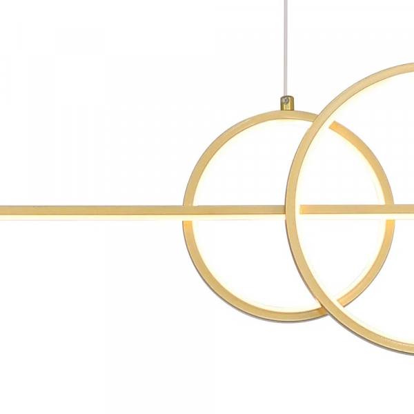 PENDENTE ANIMA DOURADO (C)91CM (L)4CM (A)30CM 1XLED 32W 3000K 1600LM IP20 - 3