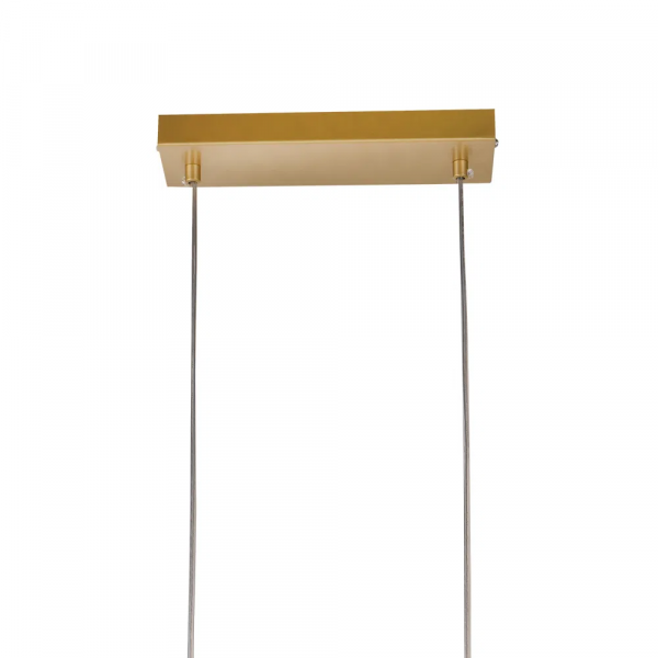 PENDENTE BALANÇO DOURADO E BRANCO (D)60CM (A)30CM 3XG9 75W - TR003 - 1