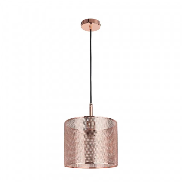 PENDENTE TELINHA D 25CM X 20CM 1XE27 127V / 220V COBRE - CI001