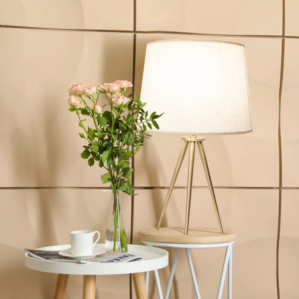 BASE PARA ABAJUR ALLEGRO BRONZE (D)26CM (A)42CM 1XE27 40W - GL013G - 5