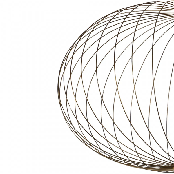 PENDENTE LANTERNA DOURADO E BRANCO (D)50CM (A)32CM 1X16W 3000K 800LM - HC010 - 2